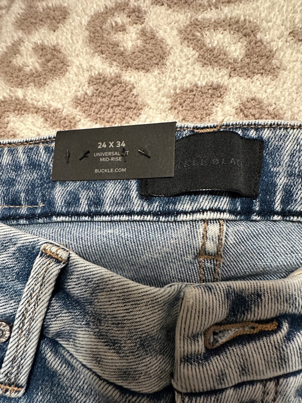 Buckle Black Light Blue Trouser Jeans - Picture 4 of 4